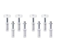 Luobannm Foll Rullo A Bordo Rullo Bim-Folle Della Porta A Rullo A Rulli Top Ruota Kit Hardware per Porte Bifold 8pcs