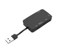 Luobannm Lettore di Schede USB 2.0 6 in 1 - Lettore di Schede M2 - Lettore di Schede di Memoria