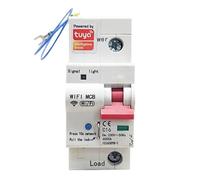 Luobannm Misuratore Intelligente di Energia Wi-Fi TUYA 1P con Interruttore Differenziale A 1P con Protezione da Perdite, con Misurazione del KWh, Timer di Monitoraggio e Protezione da Perdite 80A