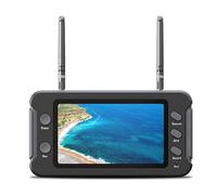 Luobannm Monitor FPV 5.8G con DVR, 40 Canali, Display LCD da 4,3 Pollici, Risoluzione 16:9, NTSC/Pal, Ricerca Automatica, Registrazione Video, RC FPV Multicopter