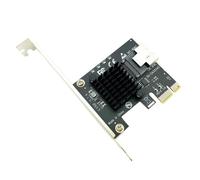 Luobannm PCI-e 1x A Mini SAS SFF-8087 Scheda Adattatore Mini PCI Express X1 2.0 Reser per Il Mining per Sistemi/Linux
