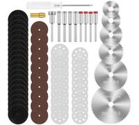 Luobannm Set di Ruote per Taglio, Set di Dischi per Taglio per Utensile Rotativo con da 1/8" Circolare HSS 6pz, Ruota da Taglio In Diamante