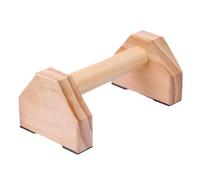 Luobannm Supporto per Flessioni in Legno Massello di Pino con Maniglia Antiscivolo, Portata 150 kg, Attrezzatura per Il Fitness Domestico, per L'Allenamento della con Flessioni, 30 cm