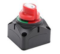 Luocute 1 2 Interruttore Batteria Entrambi Spenti, Interruttore Isolatore di Interruzione Principale per Servizio Pesante 12V 24V 48V Resistente All'acqua Doppia Batteria per Auto per