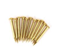 Luocute 100 Pezzi Chiodi in Ottone a Testa Tonda per Cerniere per Mobili | Tappo decorativo, presa forte, riparazione del mobile, tocco di finitura anticato, 4 dimensioni