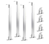 Luocute 2 Impostare Staffe per Montaggio a Montaggio a Pellicola Solare Regolabile, Staffe di Montaggio in Lega di Alluminio Regolabile 15 a 30 ° Supportano Il Pannello Solare per Il