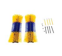 Luocute 2 Spazzole per Graffiare il Bestiame per Capre, 435 Mm | Nylon PP, Fissato Saldamente Al Muro della Stalla, per Mucche Cavalli Pecore Maiali
