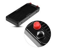Luocute 240mm Alluminio CPU Radiator Raffreddamento Acqua, 18 | Scambiatore di calore, radiatore di raffreddamento per PC con tubo da 8-10 mm, per di raffreddamento ad acqua del computer