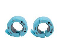 Luocute 2pcs Morsetti con Bilanciere 50mm Magnetico Blocchi di Piastra di Peso a Rilascio Rapido Blocchi Collari per Altesi di Sollevamento Pesi (blu grigio)