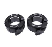 Luocute 2pcs Morsetti con Bilanciere 50mm Magnetico Blocchi di Piastra di Peso a Rilascio Rapido Blocchi Collari per Altesi di Sollevamento Pesi (Grigio nero)