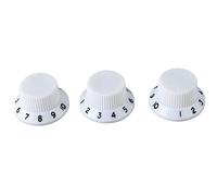 Luocute 3 Manopole Rotative per Chitarra Elettrica e Basso Volume e Tono | Costruzione in plastica, resistente ai graffi, resistente all\'invecchiamento, dimensioni compatte, installazione semplice,