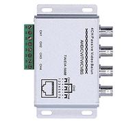 Luocute 4CH Passivo Video Balun HD BNC a RJ45 UTP Trasmittente Ricevente | Quattro , compatibile Cat5e Cat6, di sorveglianza, lungo raggio, Plug and Play