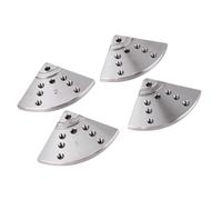 Luocute 5 Pollici Piatti per Legno per Legno Strumenti per le Legno, Mascella Piatta Chuck Mascella 45 in Acciaio Tornio in Legno Che Soffia Mascella con Viti per la Lavorazione del