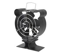 Luocute 6 Accessori per Stufa in Legno a Basso Rumore in Alluminio a Basso Rumore, Ventilatore a Bassa Stufa in Legno di Alluminio Non Elettrico Ventilatore Termico Non Elettrico per