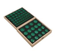 Luocute 68 Pezzi Kit Stampo per Orologio Pressa D'oro, Design a Prova di Graffi in Resina Robusta per Orologio per la Riparazione