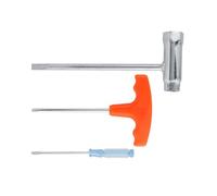 Luocute Accessori per Motoseghe, Set di Chiavi per Cacciaviti in Metallo Resistente con Impugnatura Ergonomica Scanalata, per la Regolazione della Riparazione di Manutenzione della Motosega
