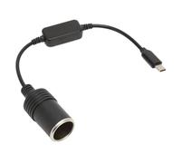 Luocute Adattatore per Accendisigari da Auto da 5 V USB C A 12 V, Cavo Convertitore da 12 W 1 A 11,8 Pollici, Presa per Accessori Elettronici per Auto, con Protezione da Cortocircuito, per