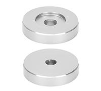 Luocute Adattatore per Disco 45 Giri, Alluminio 38mm, Convertitore per (#1) | Morsetto per dischi in vinile, altezza 8 mm, riduce l\'oscillazione del braccio, si adatta alla maggior parte dei dischi