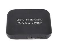 Luocute Adattatore Splitter da Tipo C a HD e Tipo C, Convertitore Multiporta 4K 60 Hz con Ricarica PD da 100 W per Monitor TV PC Laptop Pro Air