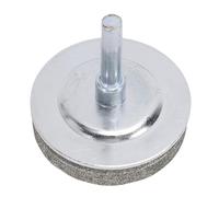 Luocute Affilatrice per Lame Diamantate per Tosaerba, Struttura Interamente in Metallo Grana 100 con Supporto in Acciaio, Accessori per Tosaerba per Qualsiasi Trapano a Mano,