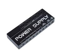 Luocute Alimentatore per Pedali per Chitarra, 10 Uscite Isolate 9V 12V 18V con Circuito di Riduzione del Rumore per Pedali Effetti per Basso Chitarra (Spina europea)