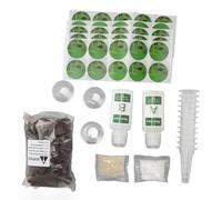 Luocute Alimenti per Piante Idroponiche, Set di Nutrienti A B da 100 Ml con Spugne e Baccelli per la Coltivazione per Giardino Interno, Fragole, Basilico, Cetriolo, Kit di Baccelli di