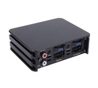 Luocute Amplificatore di Altoparlanti per Auto, Lega di Alluminio DSP 320W Migliora la qualità del Suono con una Grande Dissipazione di Calore della Scanalatura per Telefono, Cablaggio (4)