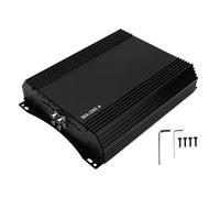 Luocute Amplificatore per Auto a 4 Canali, 12V 4 X 250 W Amplificatore Audio in Lega di Alluminio in Alluminio Ad Alta per Altoparlanti per Auto