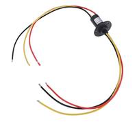 Luocute Anelli Collettori Conduttivi, 3 Fili 30A Anelli Collettori Elettrici Rotanti a 360 Gradi con Contatti Dorati per Trasferimento Misto Segnale di Potenza, Diametro 22 Mm per