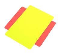 Luocute Arbitro Cartellini Rossi e Gialli per Partite di Calcio | Strumento per arbitro di calcio, cartellino rosso in PVC, cartellino giallo, set da 2 carte, per partite sportive