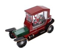 Luocute Auto Christmas Musical Snow Globe Lantern, Artenza di Babbo Natale Illuminata con Glitter Vorticosi e Melodie di Natale per Le Decorazioni per Tavoli per Le Vacanze a Casa