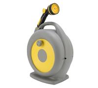 Luocute Avvolgitubo da Giardino Retrattile, Avvolgitubo da Esterno Portatile in Plastica con Connettore per Rubinetto Premium, per Irrigazione del Giardino Lavaggio Auto Bagno di