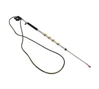 Luocute Bacchetta della Rondella di Pressione Telescopicata, Palo di Prolunga 24 Piedi, Detergente per Grondaia, 7 Punte degli Ugelli, Fascia di Supporto, Design a 4 Sezioni per Tetto,