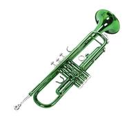 Luocute BB Standard Key 3 Tone Music Trumpt Strumento Swhiping Strumento per Tromba per Banda per le Performance per Principianti con Canottoni di Bocchetto Wipe Guanti Green