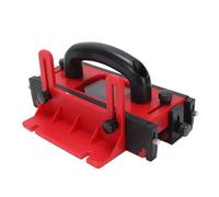 Luocute Blocco di Spinta per da Tavolo, Finestra Trasparente con 4 Strisce Antiscivolo e Gamba di Supporto Regolabile, per a Nastro Router da Tavolo Giuntatrice per Lavorazione del