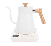 Luocute Bollitore Elettrico a Collo D'oca, 1200 W, in Acciaio Inox 304, con Display LCD, Timer e Controllo Preciso della Temperatura per caffè e tè Preparati con il Metodo pour (Spina europea 220V)