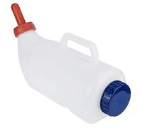 Luocute Bottiglia per il Latte per Vitelli da 4 Litri, Attrezzatura per L'alimentazione di Capezzoli in Gomma con Manico per Vitelli Agnelli Capre Allevatore di Animali da Fattoria