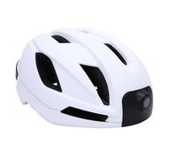 Luocute Casco da Bici Intelligente con Telecamera Bluetooth, Videoregistratore HD 1080P, WiFi, Luce Posteriore, Lettore Musicale, Telecomando, per Adulti, Uomini e Donne, Bici da Strada (WHITE)