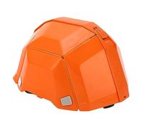 Luocute Casco Pieghevole, Elmetto di Sicurezza in Plastica Ad Alta Resistenza con Circonferenza della Testa Regolabile 47-62 Cm, per Lavoro All'aperto, Sport, Viaggi, Emergenza, (ORANGE)