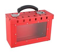 Luocute Cassetta di Sicurezza di Gruppo, Cassetta di Sicurezza Portatile per Tagout con Finestra Trasparente per Ufficio Centro Commerciale Azienda Domestica, Kit di Lockout per Tagout