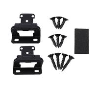 Luocute Cerniera per Armadio Sovrapposta da 50 Pezzi, Cerniera a Molla Semi Avvolgente con Chiusura Automatica da 1/2 Pollice per Armadi con Cornice, Acciaio Nero per Residenze Bagno