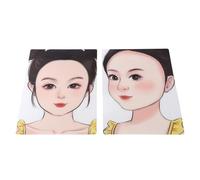 Luocute Child Face Painting Practice Boards, 2 Pack Riutilizzabili | Modello di disegno lavabile con disegni di volti di ragazza per esercitarsi nel trucco dei bambini, formato A4
