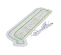 Luocute Cinema Light Sign, Acrilic Dimmable Arrowhead Cinema Luce LED, Green Blue Box Feel Retro Film Night Decor per Sale Cinematografiche, Eventi