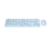 Luocute Combo Tastiera e Mouse Wireless, Stile Macchina da Scrivere retrò | 110 Tasti con Tastierino Numerico, Angolo Ergonomico di 6 Gradi, Materiale ABS, Plug and Play per 7 8 10 con Tasti Muti