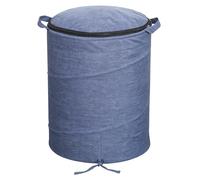 Luocute Contenitore per Giocattoli con Tappetino da Gioco Rimovibile, Organizer Pieghevole di Grande capacità da 13,4 X 16,5 Pollici per Mattoncini da Costruzione e Animali di Peluche, (BLUE)