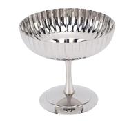 Luocute Coppette per Gelato in Acciaio Inossidabile, Ciotola da Dessert | Coppa da dessert con piede alto con finitura a specchio, per budino, snack, yogurt gelato, casa, caffetteria, bar, hotel