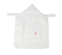 Luocute Copri Invernale per Neonati, Coperta con Cappuccio per Neonati in Cotone Universale Antivento per Tutte le Stagioni con Grande Tasca per Marsupi e Passeggini