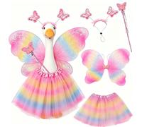 Luocute Costume da Oca da Portico da Fata con, Vestito da Bacchetta Magica e per Oca da 23 Pollici, Decorazione per Patio da Giardino con Prato (A)