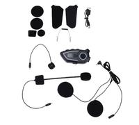 Luocute Cuffie per Casco Moto, Cuffie Bluetooth 6.0 con HiFi, Cancellazione del Rumore, impermeabilità IP65, Batteria 13H, Ricarica Rapida di Tipo C, Microfono Morbido, Luci a 3 Colori