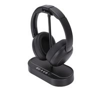 Luocute Cuffie TV Wireless, Cuffie Wireless 5.4 e 2.4G con Base di Ricarica del Trasmettitore, Nessun Ritardo 40ms, Tempo di Riproduzione 40H, Plug and Play per Genitori Anziani